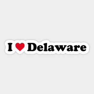 I Love Delaware Sticker